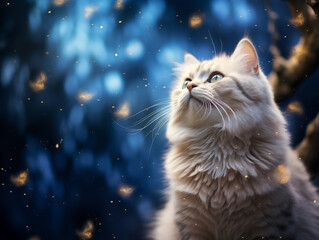 cat see the sky