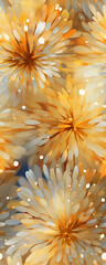 Obraz premium Sparkling gold and white abstract design. AI generative
