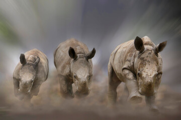 Breitmaulnashorn (Ceratotherium simum)