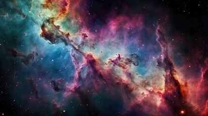 Obraz na płótnie Canvas Colorful galaxy, detailed high resolution image taken by James Webb Space Telescope