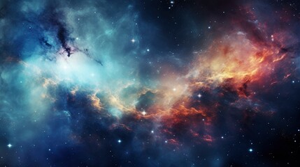 Colorful galaxy, detailed high resolution professional space photo - obrazy, fototapety, plakaty