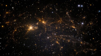 Distant constellations, detailed high resolution image taken by James Webb Space Telescope