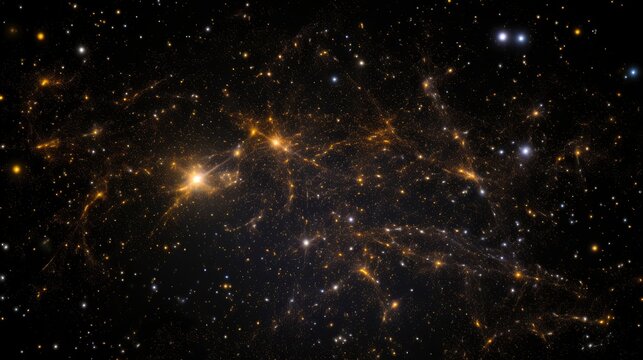 Distant constellations, detailed high resolution image taken by James Webb Space Telescope