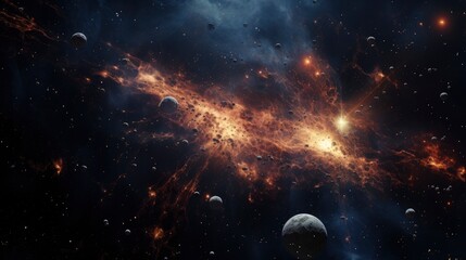 Obraz na płótnie Canvas Space cluster detailed high resolution photo