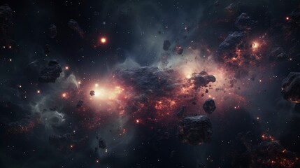 Fototapeta na wymiar Space cluster detailed high resolution photo