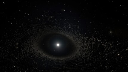 Fototapeta premium Supermassive black hole detailed image
