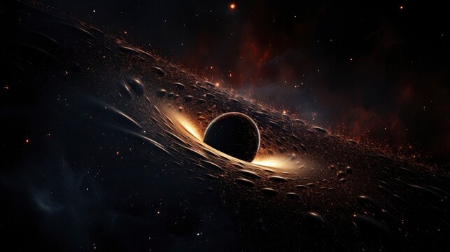 Supermassive black hole detailed image