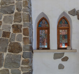 A walk through the picturesque streets of the village of Gurzuf with cute cats and its attractions,...