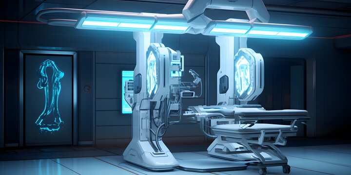 Hospital X-ray machine for fluoroscopy
