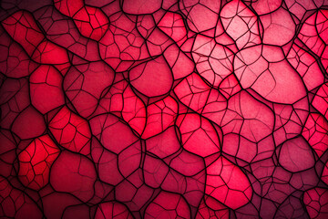 Organic red cell structures as background - obrazy, fototapety, plakaty