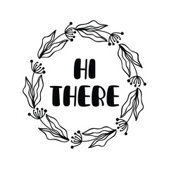 Home Sweet Home and family handwritten Calligraphy lettering. Easter Spring greeting card, door sign, wall art decor template. Vector phrase with flower sketch isolated on white background.