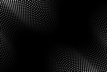 White dot wavy effect abstract background template for web and print design_	