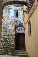 Historic buildings of Spoleto, Umbria, Italy