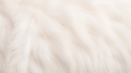 Obraz premium White fur texture, close-up.Useful as background