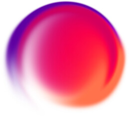 Abstract liquid wave colorful gradient PNG shape