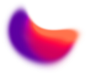 Abstract liquid wave colorful gradient PNG shape