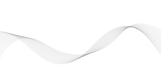 Abstract wave element for design. Digital frequency track equalizer. Stylized line art background. Vector illustration. Wave with lines created using blend tool. Curved wavy line, smooth stripe.