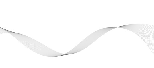 Abstract wave element for design. Digital frequency track equalizer. Stylized line art background. Vector illustration. Wave with lines created using blend tool. Curved wavy line, smooth stripe.