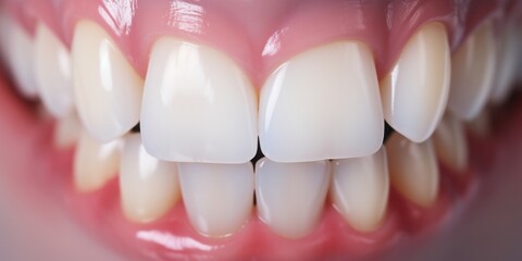 Enhanced Dental Care at a Clinic Specializing in Teeth Closeup and Oral Health - obrazy, fototapety, plakaty