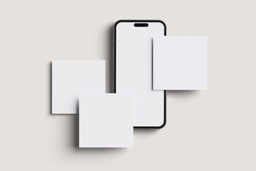 Fototapeta premium Instagram Post Mockup