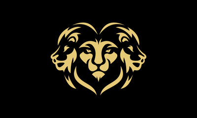 lion head silhouette © Funk stock