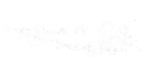 White dust sparks and golden stars shine with special light. Sparkles. Christmas light effect. Sparkling magical dust particles. Abstract light lines of motion and speed, with flying dust glitter. PNG