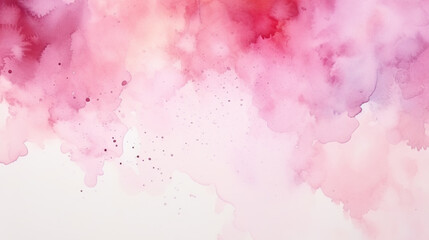 Abstract pink watercolor art background for cards, flyer, poster, banner and cover design. Hand...