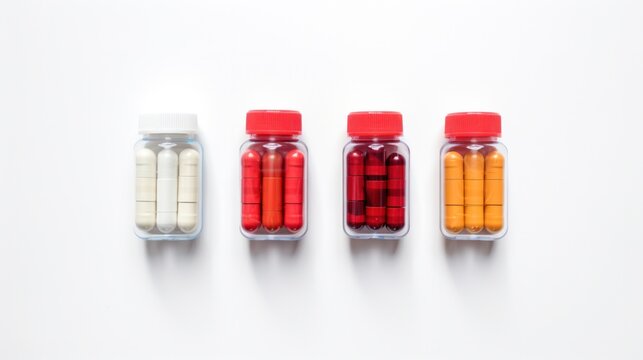 HIV Treatment with Antiretroviral Agents, Including Efavirenz, on a White Background for AIDS Medication