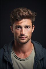 Obraz premium Male performer's photo, Handsome relaxed gentleman portrait