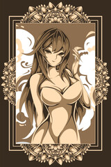 anime character design illustration