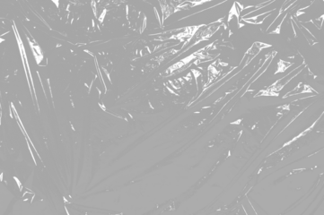 Realistic plastic wrap texture . Stretched polyethylene cover