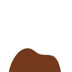 Chocolate Powder Illustration. Design Vector Element. Svg File