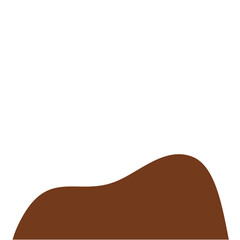 Chocolate Powder Illustration. Design Vector Element. Svg File