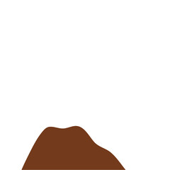 Chocolate Powder Illustration. Design Vector Element. Svg File