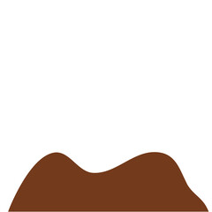 Chocolate Powder Illustration. Design Vector Element. Svg File