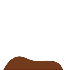 Chocolate Powder Illustration. Design Vector Element. Svg File