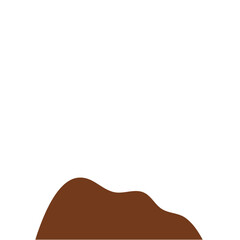 Chocolate Powder Illustration. Design Vector Element. Svg File