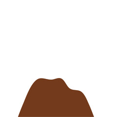 Chocolate Powder Illustration. Design Vector Element. Svg File