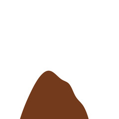 Chocolate Powder Illustration. Design Vector Element. Svg File