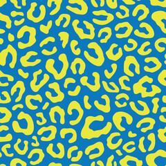 Retro leopard skin print surface seamless pattern