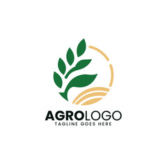 Agriculture farm Logo design template, Agro Logo