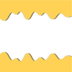 Cheese Melting Corner Background. Cheese Lovers Day. Cheese Decoration Frame Design. Svg File