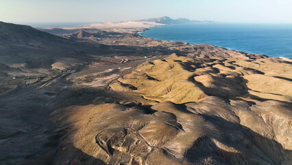 Aerial view of mountains Mirador Astronomico de Sicasumbre. - 682431590