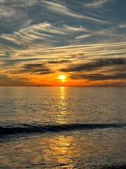 Sunrise in the Mediterranean