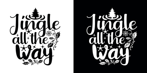 Christmas Quote lettering Design vector 