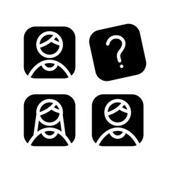 Selection of the best employees icon. Teamwork icon