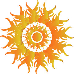 Naklejka premium Beautiful decoration ornament mandala design 