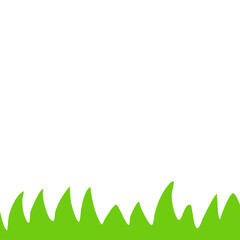 Childern Drawing Style. Childern Drawing Green Grass. Green Grass Illustration. Grass Design Element. Svg File