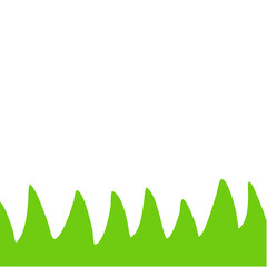 Childern Drawing Style. Childern Drawing Green Grass. Green Grass Illustration. Grass Design Element. Svg File