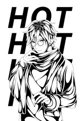 anime character design illustration